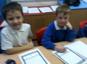 P4 Working hard on their Maths
