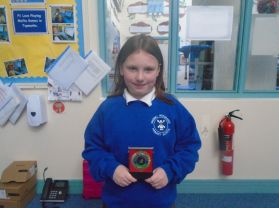 Well done to our P6 Student on competing and winning in a Pipe Band competition. 