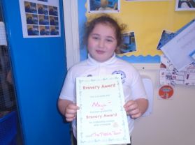 A brave Windmill student.