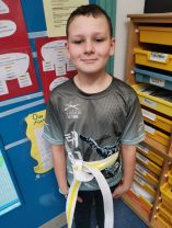 P6 Pupil wins his Taekwando Belt