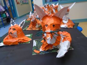 Brilliant fox Art in our Art Club