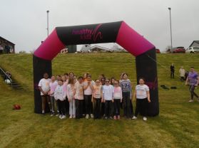 P7 P6 Girls had a brilliant time at Colour Run South West College 