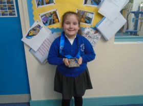 Check out our brilliant P2 pupil winning her amazing medal at Ju-jitus