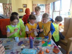 Windmill Children got to do some Art at The Nightingale Nursing Home